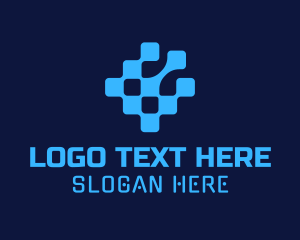 Connection - Digital Pixel Telecom logo design