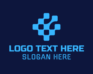 Pixel - Digital Pixel Telecom logo design