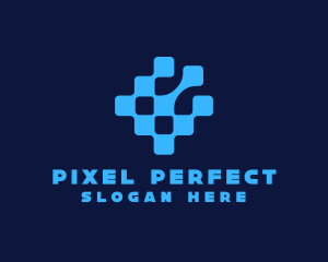 Digital Pixel Telecom  logo design