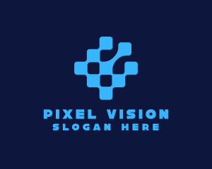 Digital Pixel Telecom  logo design