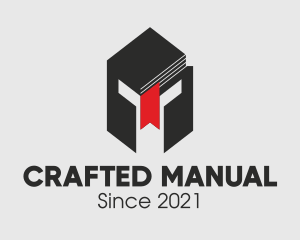 Manual - Spartan Book Bookmark logo design