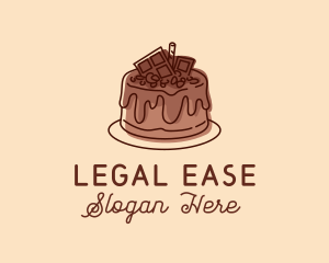 Sweet Chocolate Cake Logo