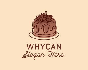 Brownies - Sweet Chocolate Cake logo design