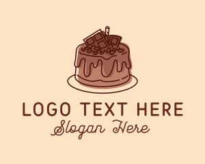 Chocolate - Sweet Chocolate Cake logo design