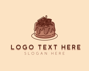 Sweet Chocolate Cake Logo