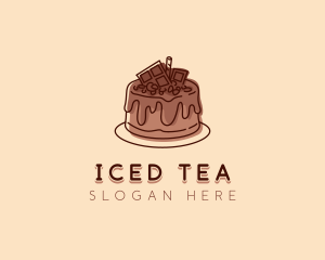 Sweet Chocolate Cake logo design