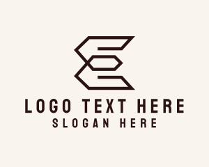 Letter E - Architecture Letter E logo design