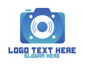 Gadget - Blue Audio Photography logo design