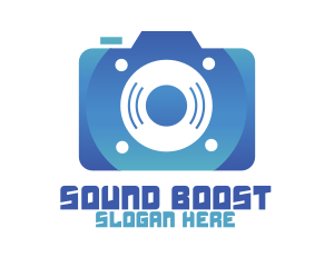 Blue Audio Photography logo design