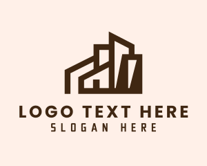 Office Space - Residential Building Property logo design