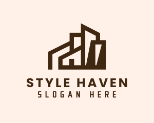 Hostel - Residential Building Property logo design