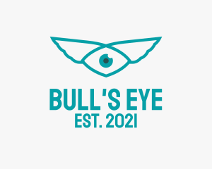 Green Wing Eye  logo design