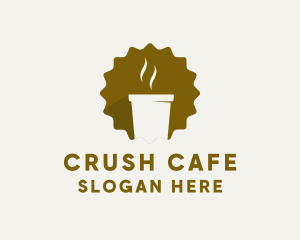 Hot Coffee Cafe logo design