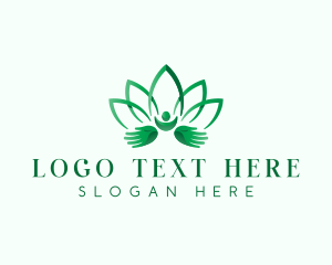 Spirituality - Lotus Body Massage logo design