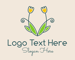 Floral Arrangement - Symmetry Rose Floral logo design