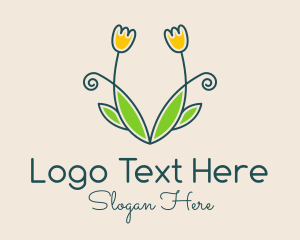 Fragance - Symmetry Rose Floral logo design