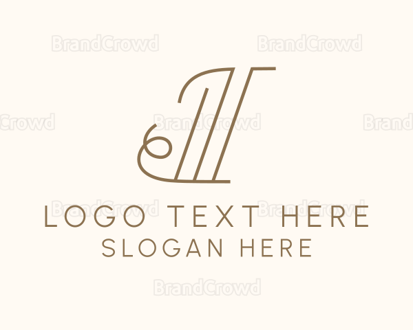 Simple Column Curl Letter I Logo | BrandCrowd Logo Maker