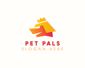 Pet Dog Crown logo design