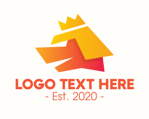 Pooch - King Dog Crown logo design