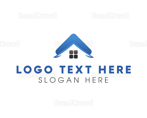 Blue Property Roof Logo