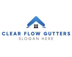 Blue Property Roof logo design