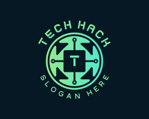 Software Tech Circuit logo design