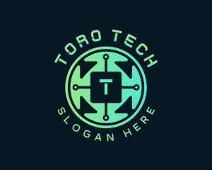 Software Tech Circuit logo design