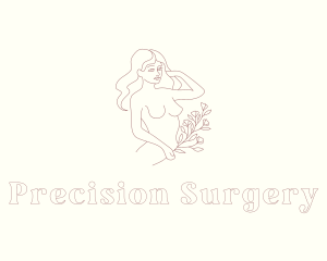 Sexy Woman Flower logo design