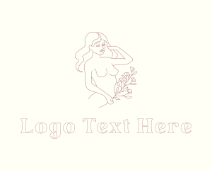 Self Care - Sexy Woman Flower logo design