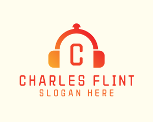 Culinary Cloche Headphones logo design