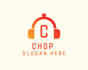 Culinary Cloche Headphones logo design