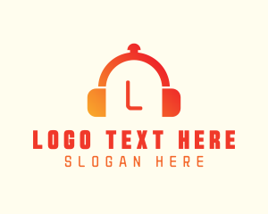 Podcast - Culinary Cloche Headphones logo design