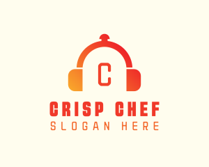 Culinary Cloche Headphones logo design