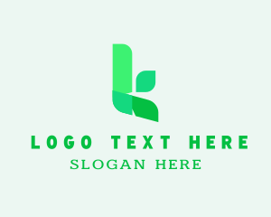 Seedling - Organic Letter K logo design