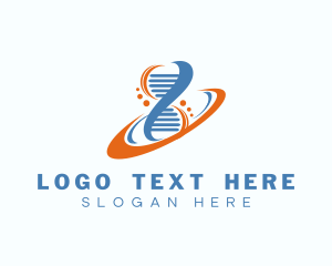 Molecule - DNA Laboratory Science logo design