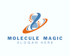 Molecule - DNA Laboratory Science logo design