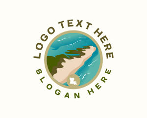 Shoreline - Louisiana Island Adventure logo design