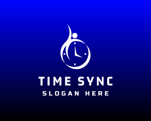 Exercise Training Clock logo design