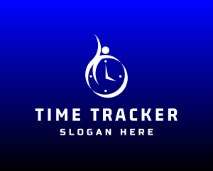 Exercise Training Clock logo design