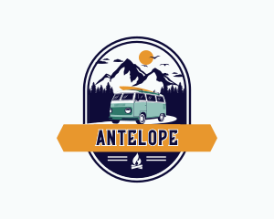 Mountain Forest Camper Van Logo