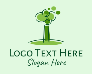 Eco Park - Green Tree Park logo design