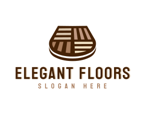 Parquet Flooring Construction logo design