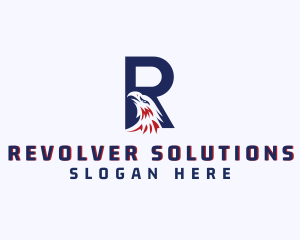 Eagle Aviation Letter R logo design