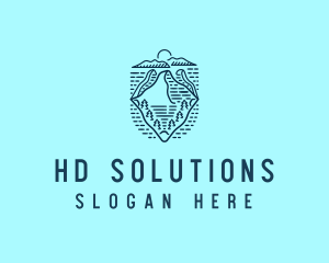 Blue Mountain Horizon logo design