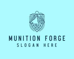 Blue Mountain Horizon logo design