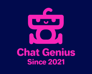 Chatbot - Sitting Kid Robot logo design