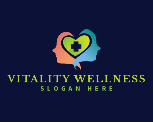 Healthcare Mental Wellness logo design