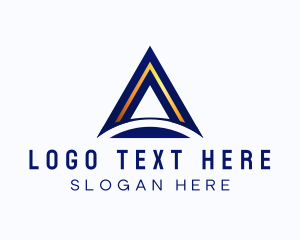 Steel - Industrial Metal Letter A logo design