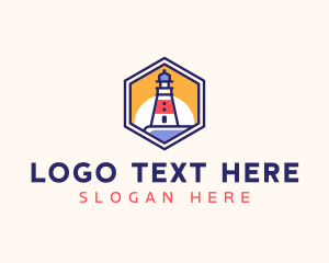 Tower - Coast Lighthouse Tower logo design