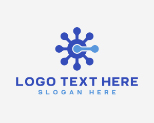 Bio Tech Letter C logo design